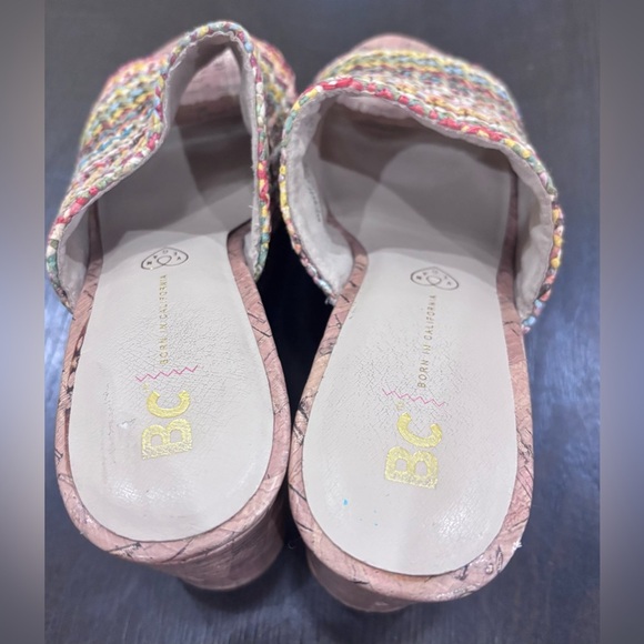 BC Born in California Multi Colored Wedges Sandals Shoes Size 9 - Picture 5 of 10